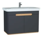 Sento Lavabo Dolabı - 100 cm - Antrasit