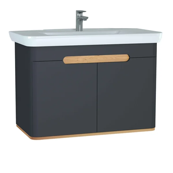 Sento Lavabo Dolabı - 100 cm - Antrasit