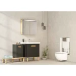 Sento Aynalı Banyo Dolabı - 80 cm - Görsel 4